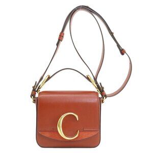 CHLOE Brown Leather Shoulder Bag
